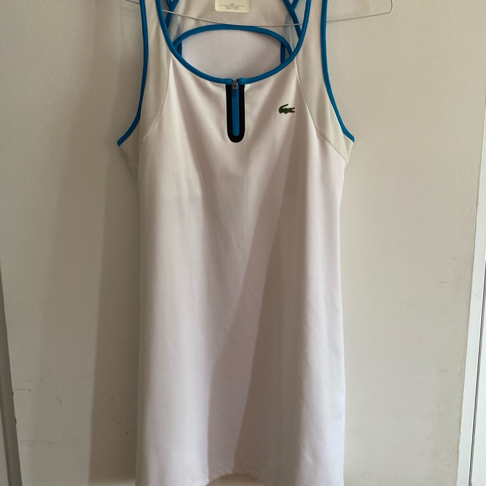 Lacoste Tan Sheath Mini Dress Sleeveless Halter